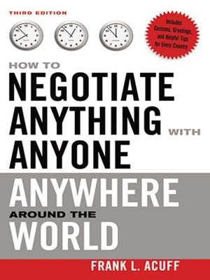 cover image of How to Negotiate Anything with Anyone Anywhere Around the World